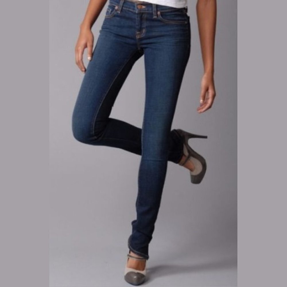 J Brand Women's Dark Vintage Low Rise  Pencil Straight Jean - 28